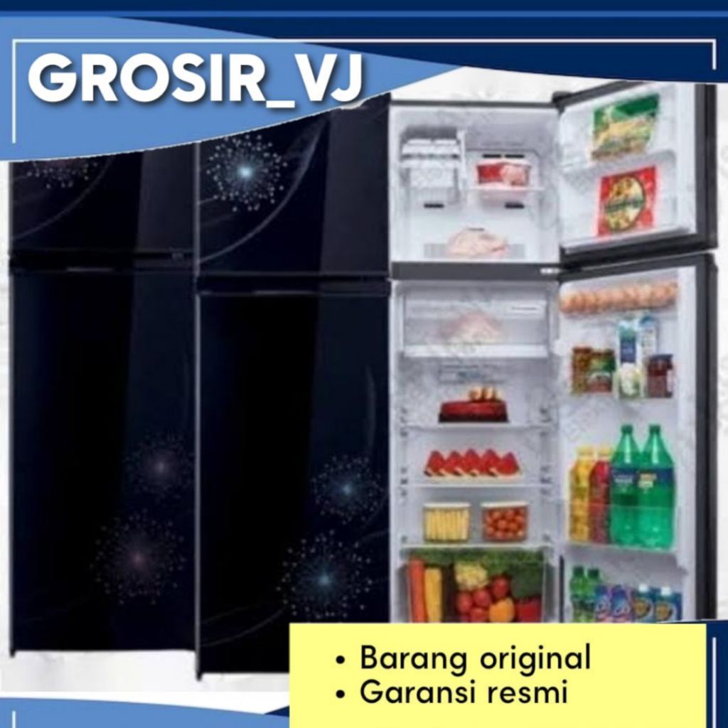 kulkas sharp 2 pintu jumbo garansi resmi/kulkas sharp SJ-317MG