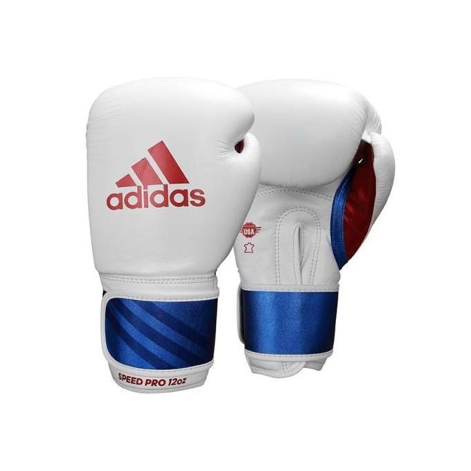 Sarung Tinju Adidas Speed Pro 350 Boxing Gloves White 12Oz