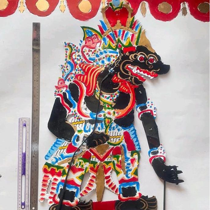 Wayang BATORO KOLO BUTO RATON AMRAL MERAH PUTIH KUMBOKARNO RAHWANA