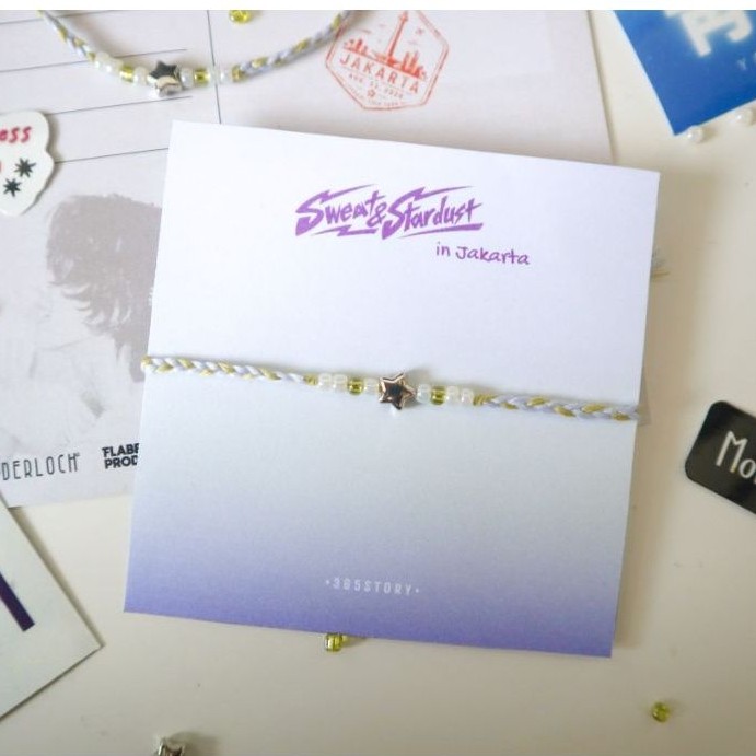 Jannabi Sweat & Stardust Bracelets and Stickers Fanmerch • Gelang Tali Jannabi Sweat & Stardust