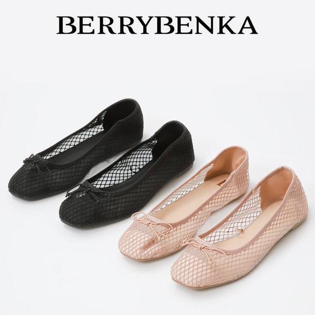 Berrybenka Sepatu Flatshoes Comfy Wanita Sofia Mashina Mesh Flat Jaring