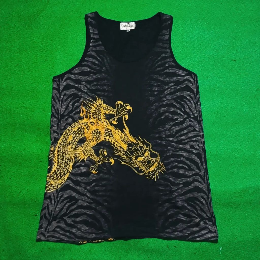 singlet tank top sukajan karakuri dragon bordir