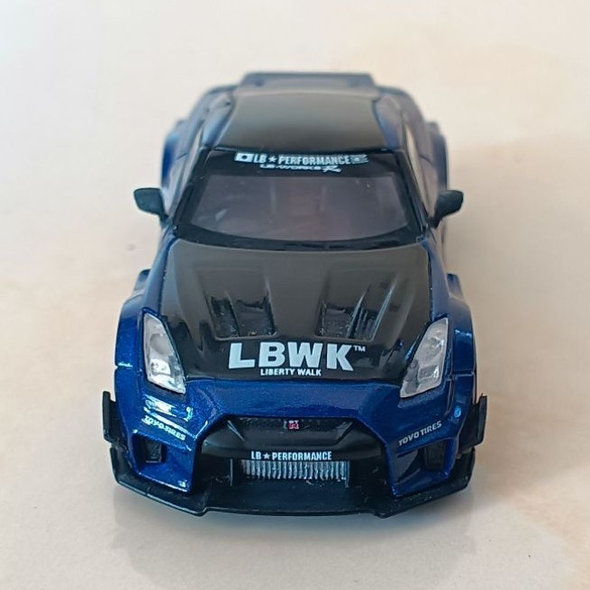 mini gt r35 lbwk blue