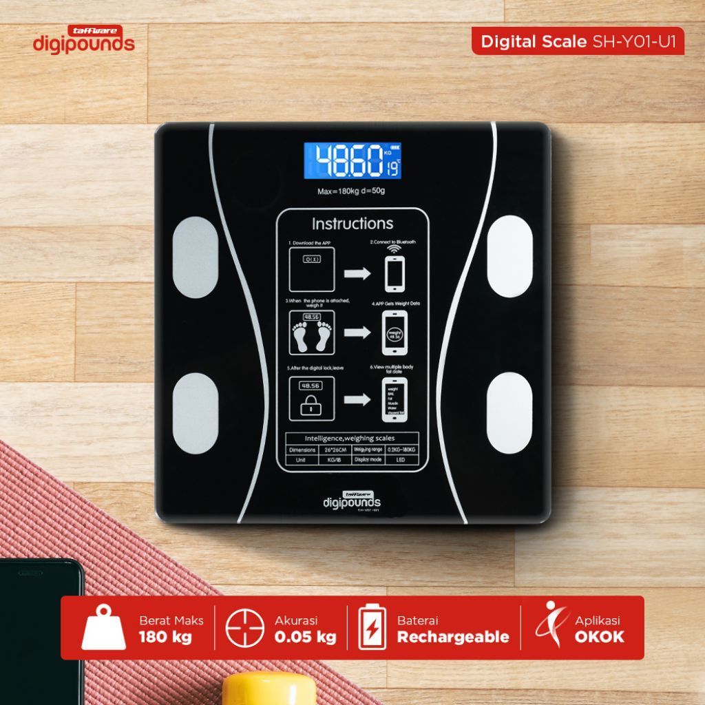 Taffware Digipound Digital Scale 180kg