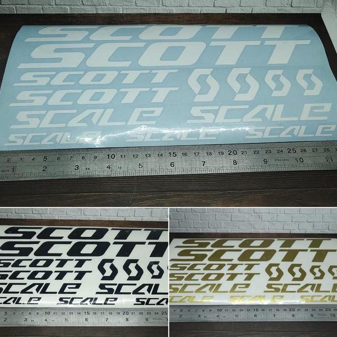 Cutting Sticker frame sepeda SCOTT MTB bahan oracal
