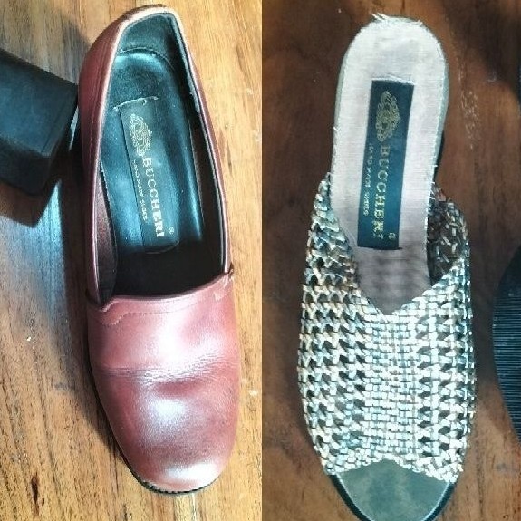 Preloved Sepatu Wanita BUCCHERI Size 37 & Selop Wanita BUCCHERI Size 39