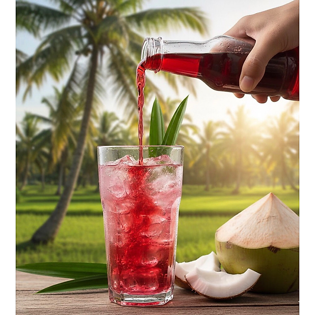 Bahan SIRUP MURNI ASLI SOLO coco pandan Melon Frambosen 35gr