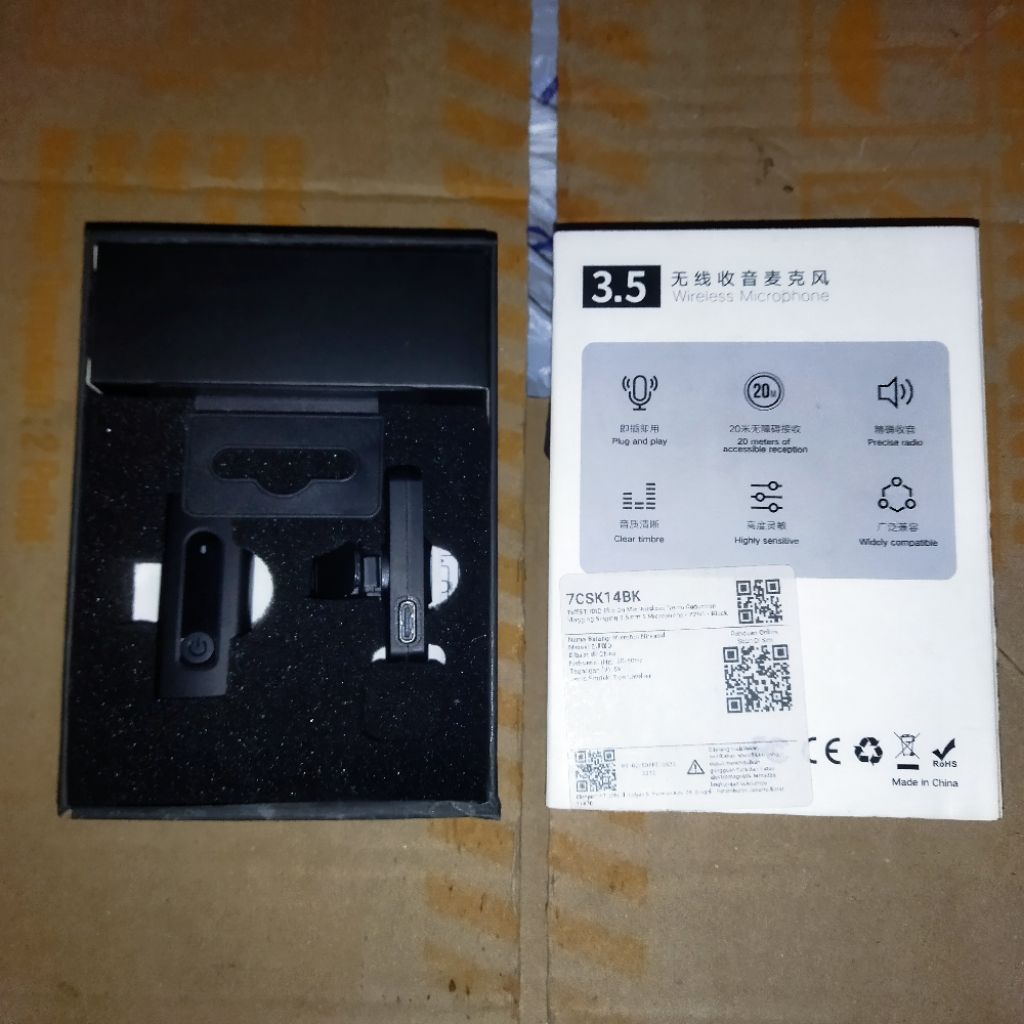 mic wireless bluetooth 3,5 mm podcast dan vlog