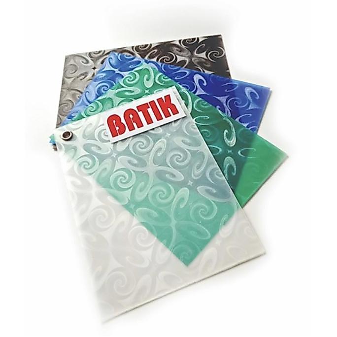 Fiber Pagar Batik Hitam / Fiber Pagar Plastik Motif Batik