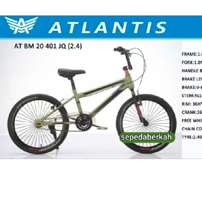sepeda BMX 20 Atlantis rapid rem torpedo,BMX 20 Atlantis at 401 JQ