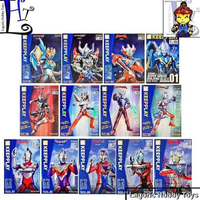 KeepPlay QMAN Modelkit Ultra Hero Figures Series Ultraman Mix Varian LHT 1 Mainan Figure Original (T
