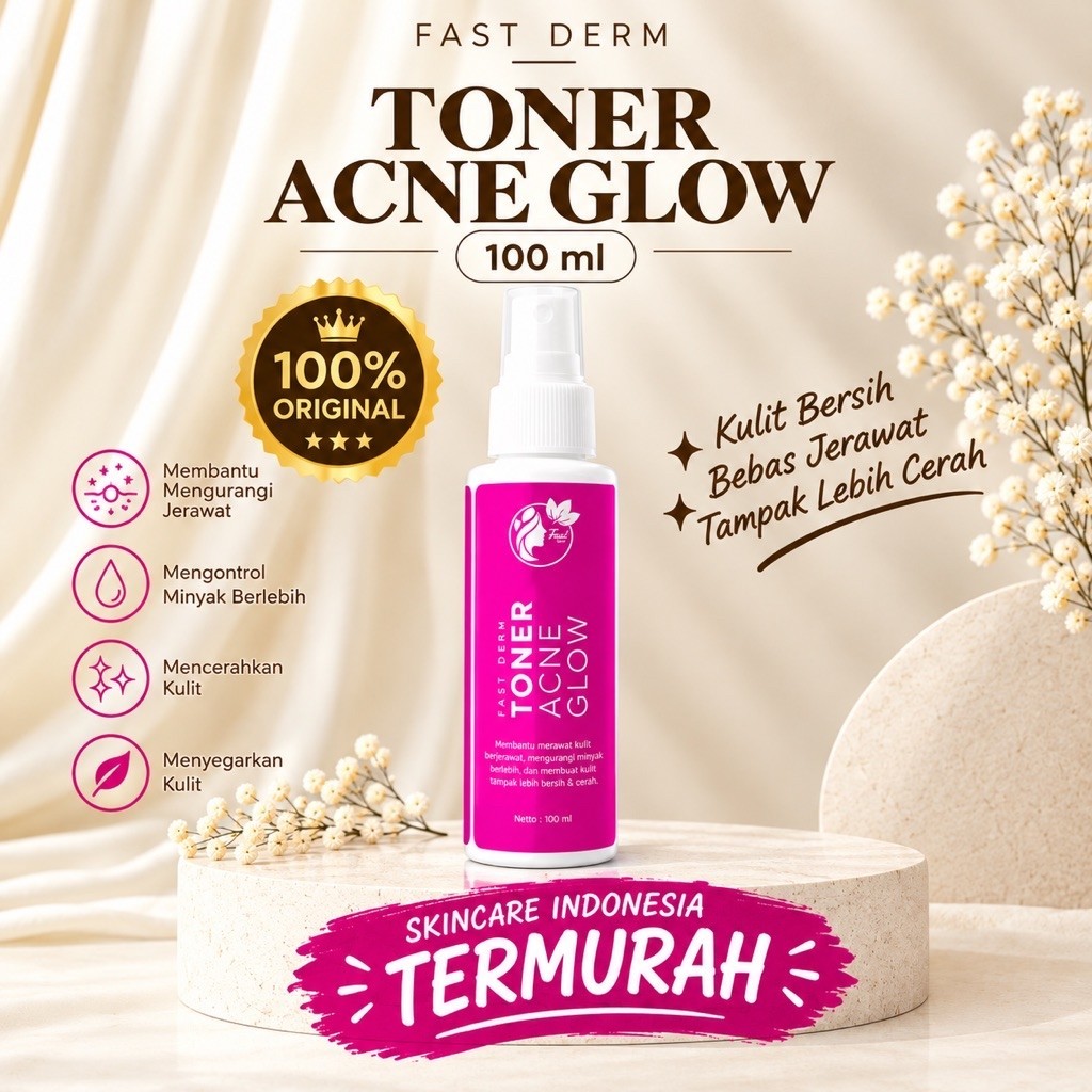 TONER ACNE GLOW FAST DERM