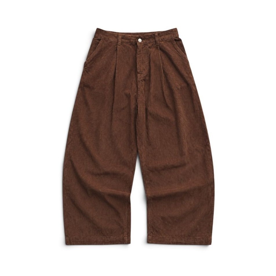 CPGN STUDIO BAGGY CORDUROY PANTS DARK BROWN