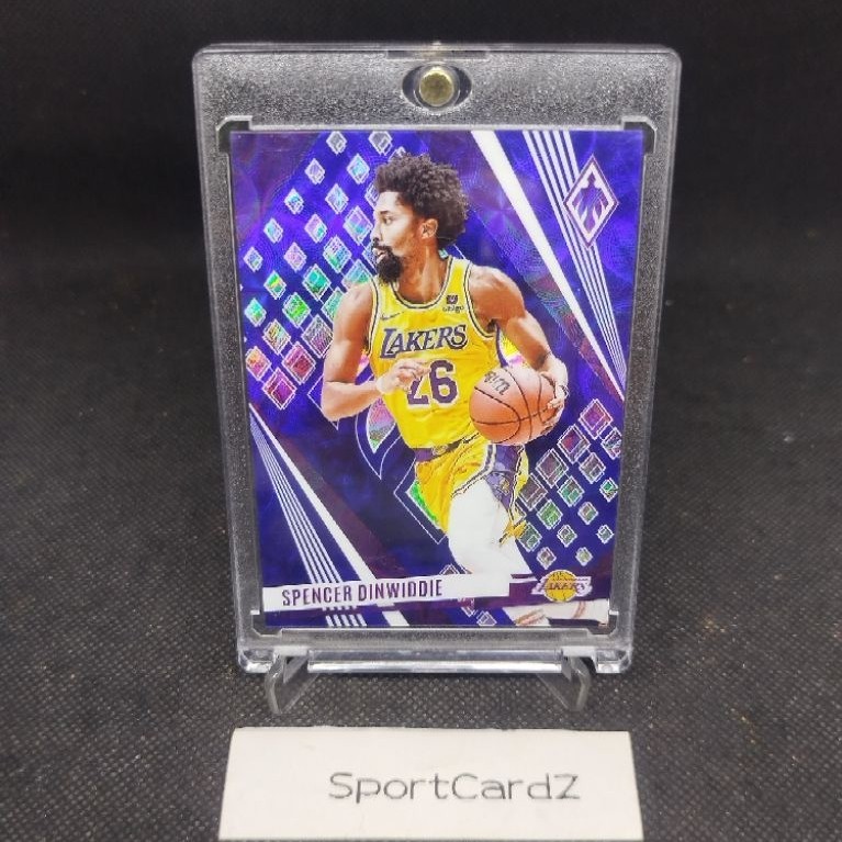 Kartu Basket Official NBA 2023-24 Panini Phoenix Blue 18/35 Spencer Dinwiddie Los Angeles Lakers #17