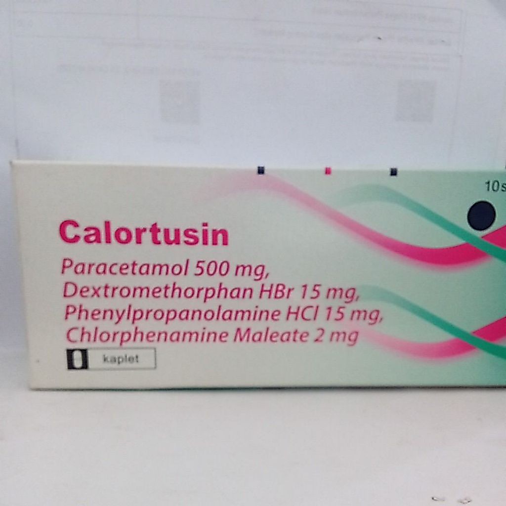 calortusin strip 10tablet obat flu