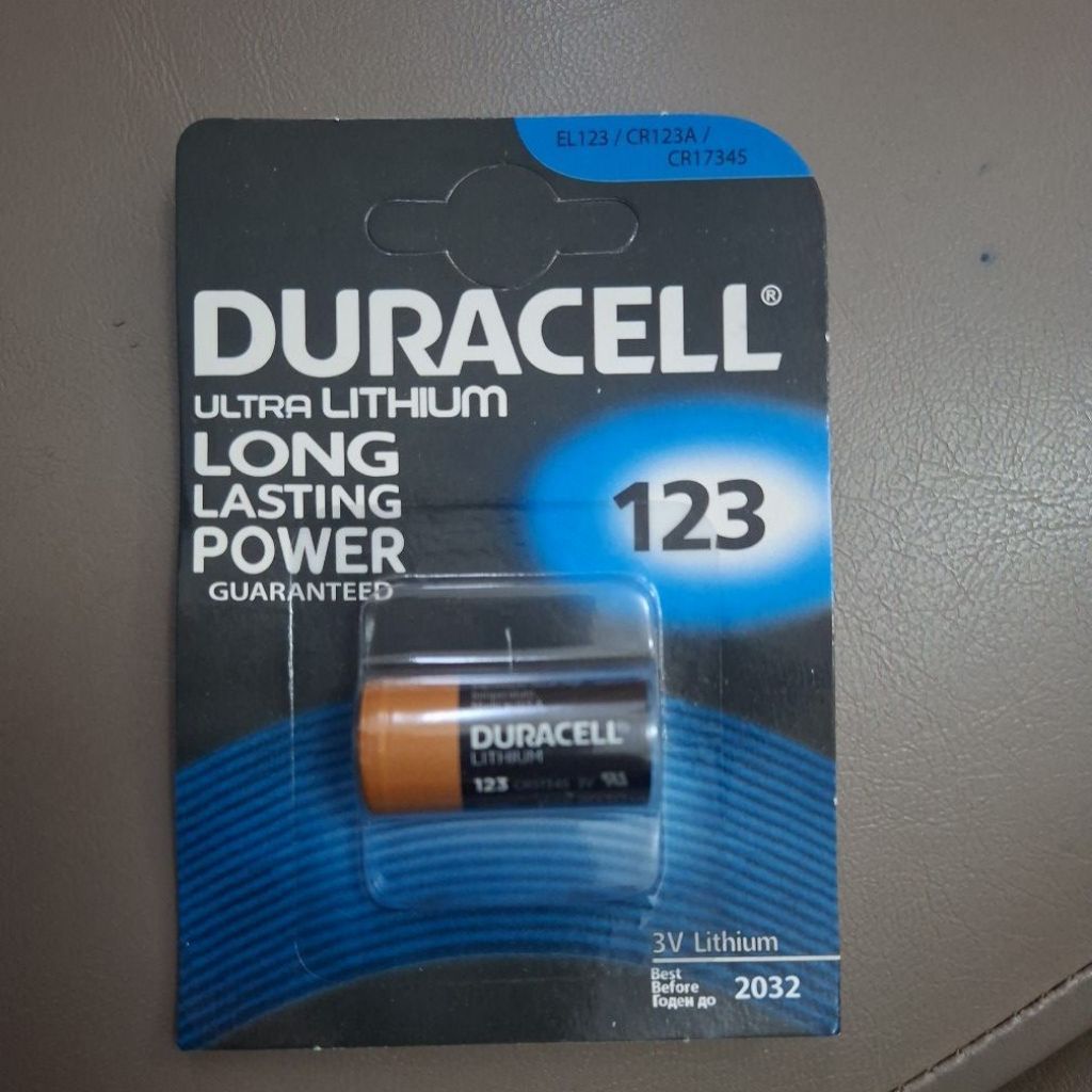 Baterai Duracell Ultra Lithium 123 CR123A 3V Lithium