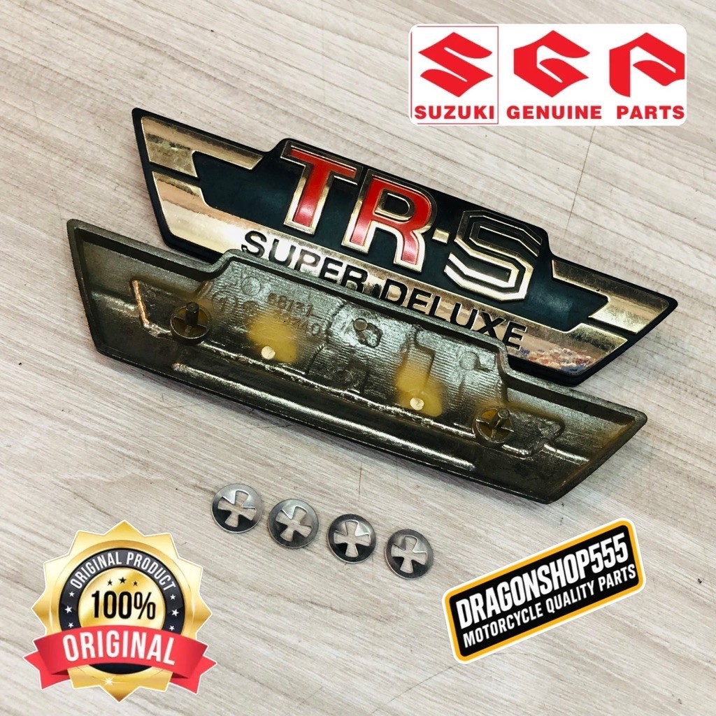 EMBLEM LOGO BOX AKI SUZUKI TRS SUPER DELUXE ORI NOS LOSTPACK
