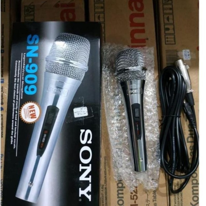 NEW MICROPHONE SONY SN-909 / MIC  SONY SN 909 BODY STAINLESS SILVER