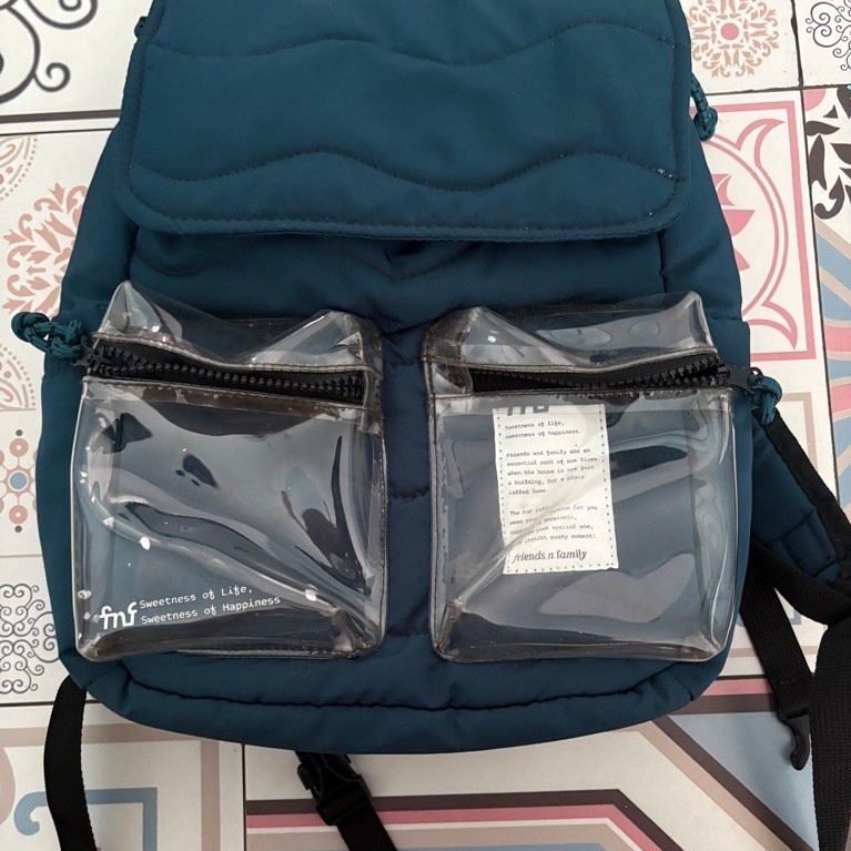Niion Mini Mera Backpack Teal Green Tas Ransel Anak PL
