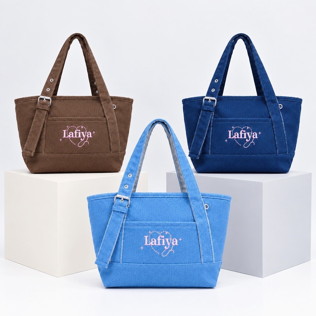 JEANOVA BAG JEANS TAS WANITA HANDMADE MEMAKAI FURING TAS KULIAH TAS KERJA