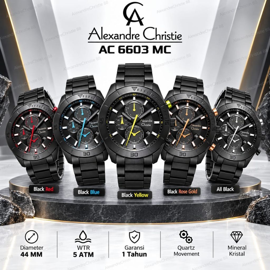 Jam Tangan Pria Alexandre Christie 6603 AC6603 AC 6603 [Original]
