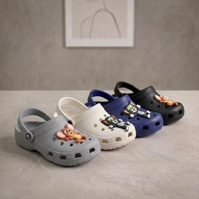 PREMIUM SuperAmare Sandal Anak Model Baim Bahan EVA Tom And Jerry Anti Slip Ringan Nyaman S251TJ