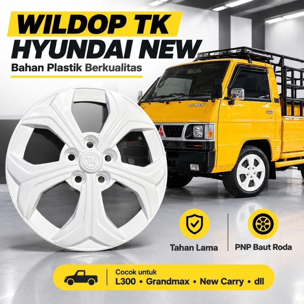 weldop wildop tk hyundai ring 17 costum untuk ring 13 dan 14 untuk l300 pickup grandmax dll lubang b