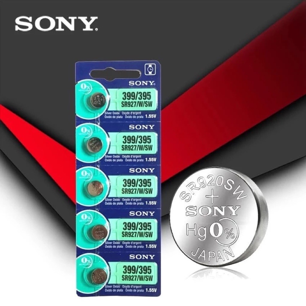 BATERAI SONY 395/927 Original 100% Silver Oxide Tidak Bocor 1,55V Tanpa Mercury
