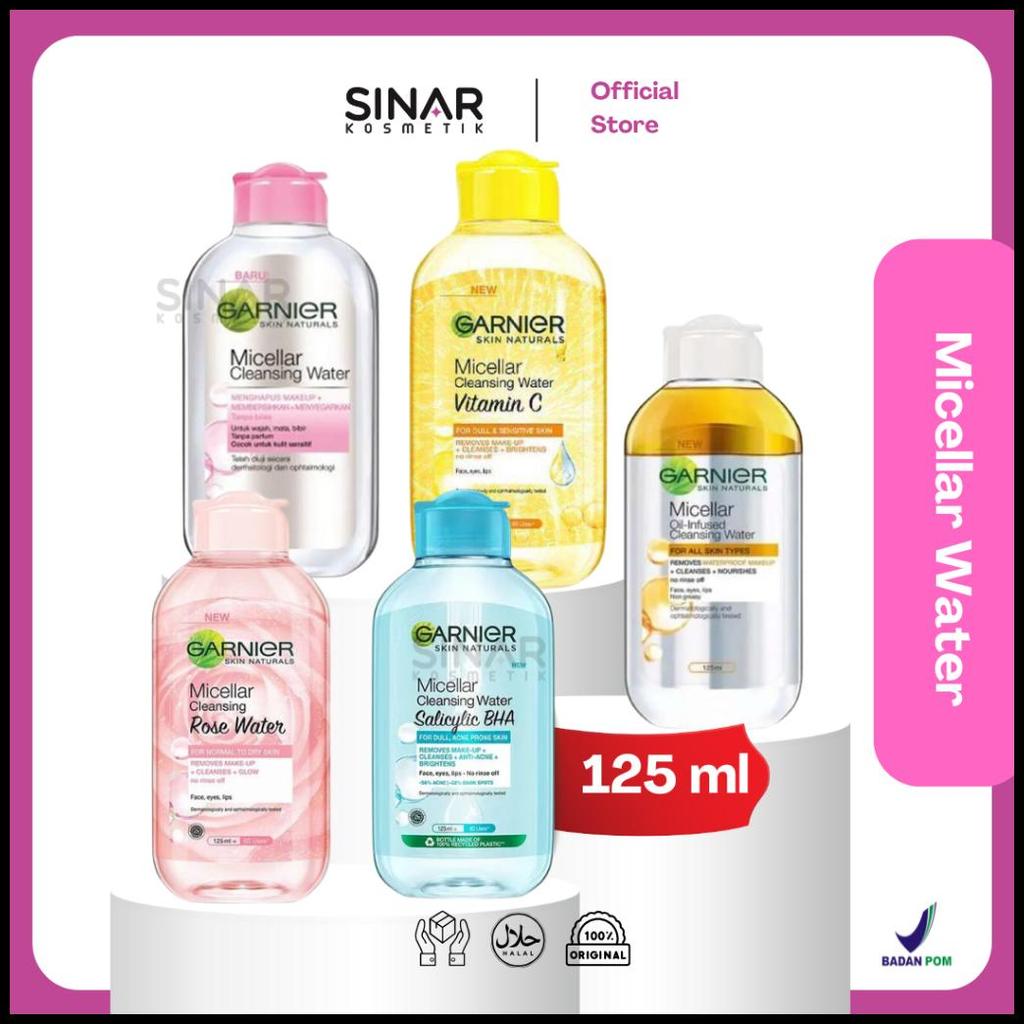 ** [LENGKAP] GARNIER MICELLAR CLEANSING WATER 125ML **