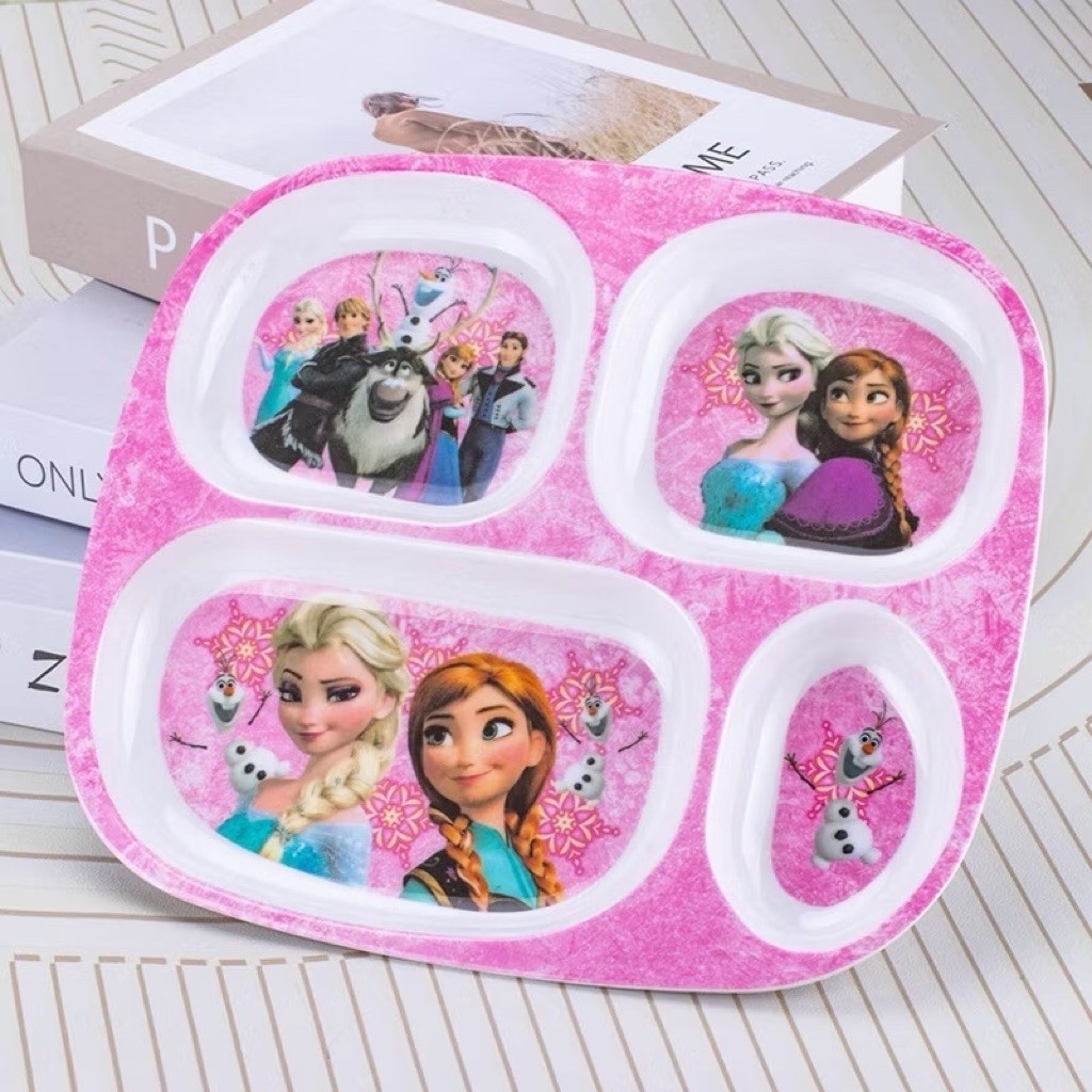 serba - piring melamin frozen pink