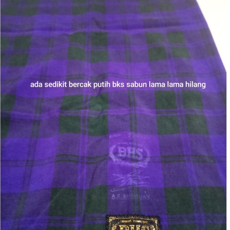 sarung BHS KDT olive tua full sutra spunslik second minus sangat ringan