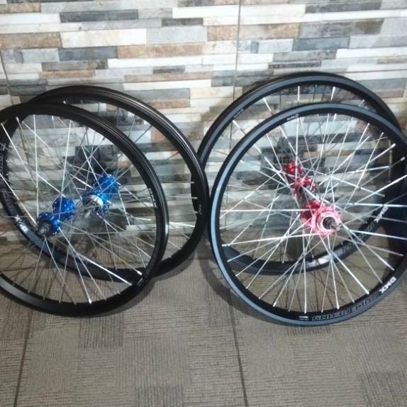 Wheelset BMX 20" Alloy Hub Oxo Bearing Single Speed