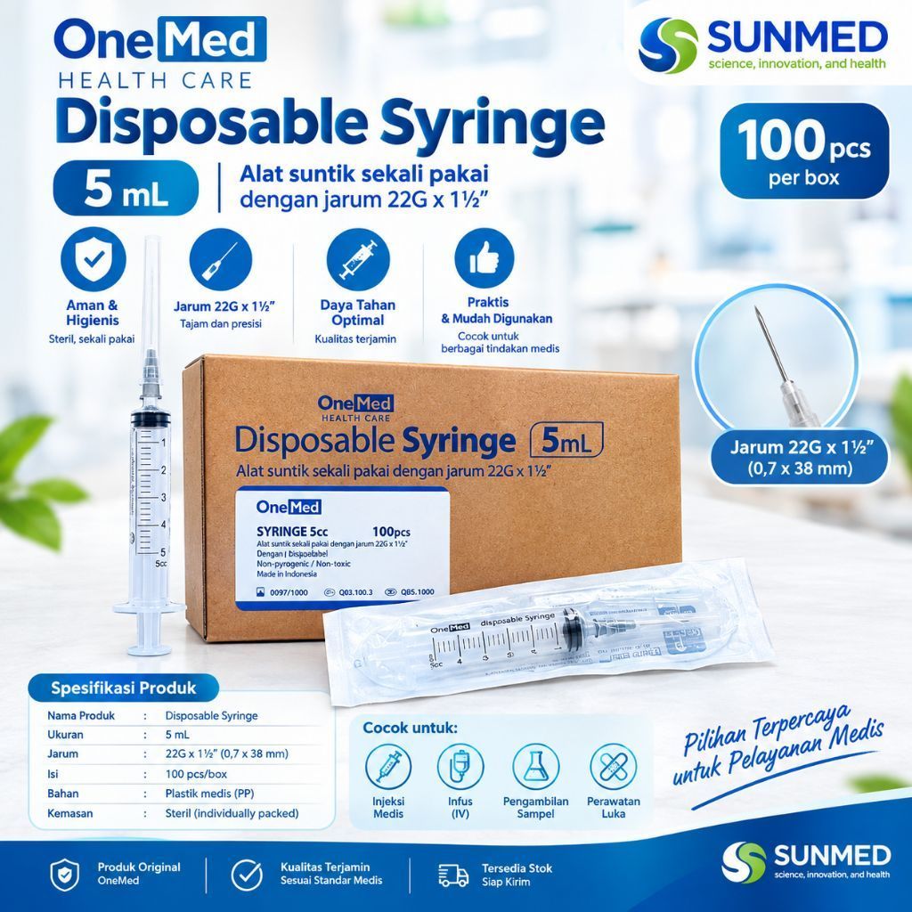 SPUIT ONEMED 5CC-per BOX