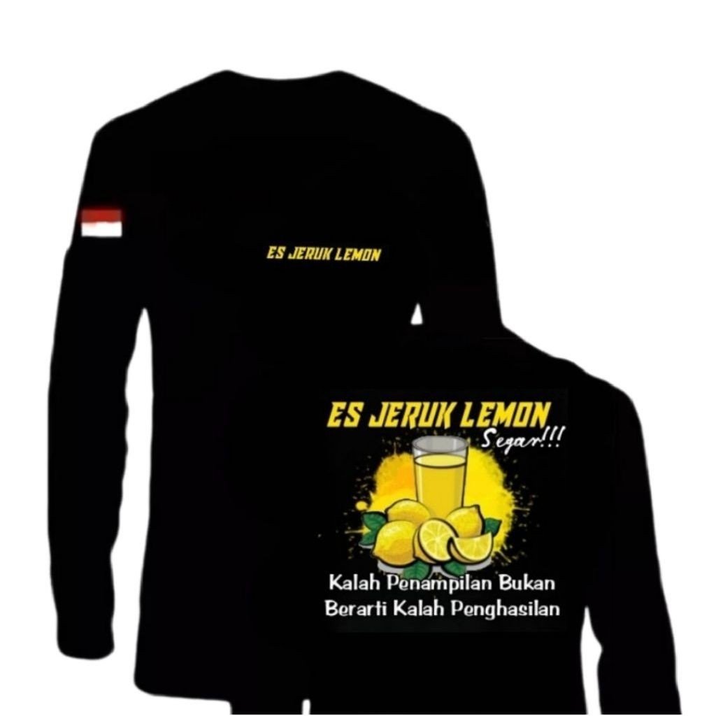 KAOS LENGAN PANJANG ES JERUK LEMON SEGAR