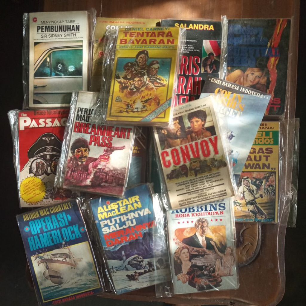 Buku Novel Seri Action Perang Mata Mata Mafia Dll Tahun 80an Bahasa Indonesia Jadul Lawas