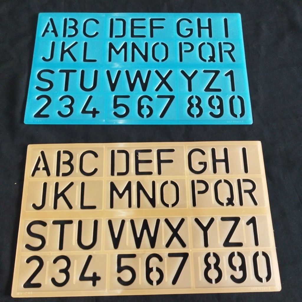Mistar Sablon Huruf,Angka BT 290(Perpcs)