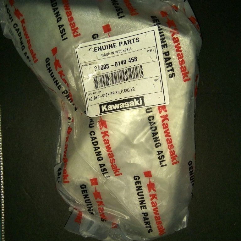 34003-0140-458 holder steprear rh right atau bracket braket footstep belakang bagian kanan kawasaki 
