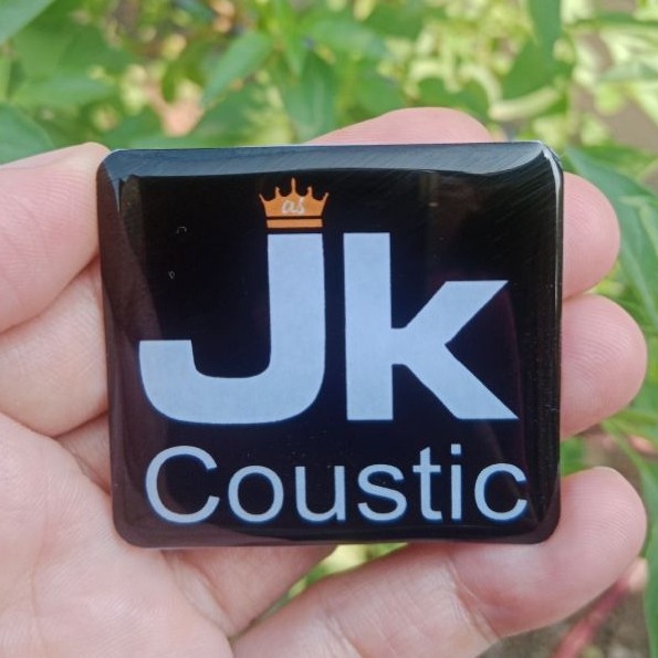 LOGO JK COUSTIC HITAM | LABEL JK COUSTIC HITAM | EMBLEM JK COUSTIC HITAM