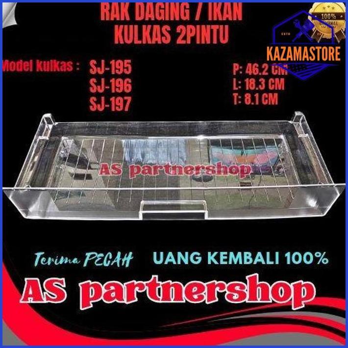 RAK DAGING / IKAN KULKAS SH*RP 2PINTU SJ-195,SJ-196,SJ-197 PREMIUM