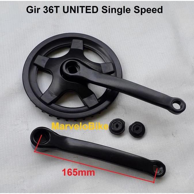 Crank Gir Sepeda Lipat BMX Fixie Mini 36T UNITED Single Speed