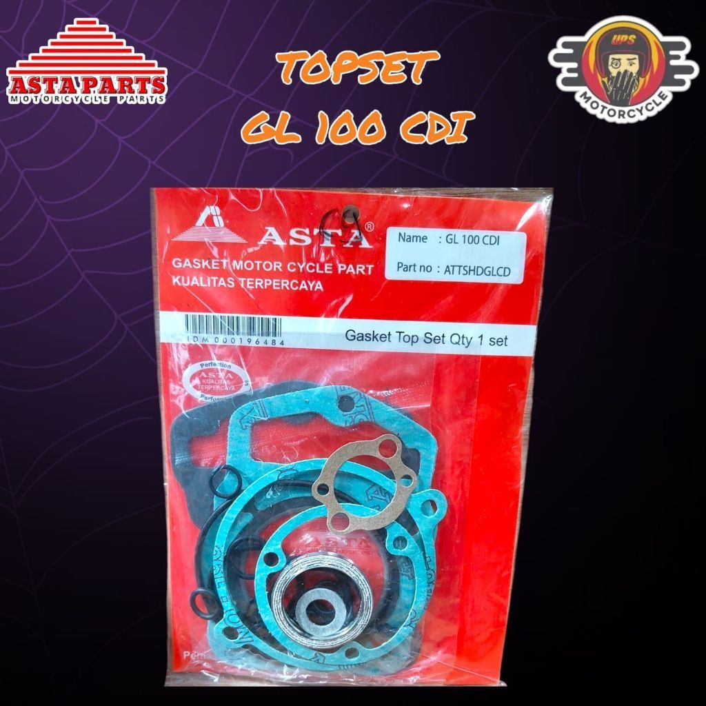Paking Packing Gasket Kit Topset Top Set Asta Honda Gl 100 CDI Original