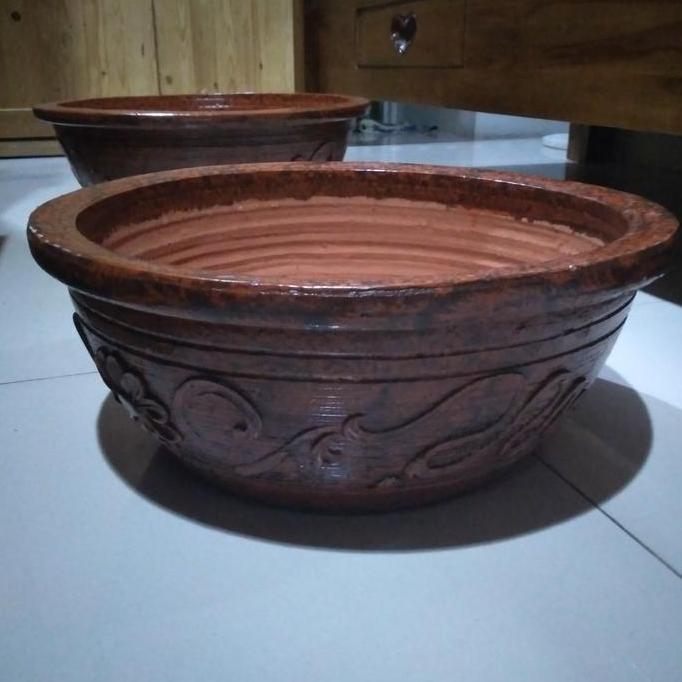 Pot bonsai tanah liat d40cm // pot ceper // bonsai