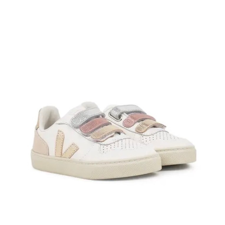Veja V10 Chromefree Leather Multico White Shiny size 33 (New)