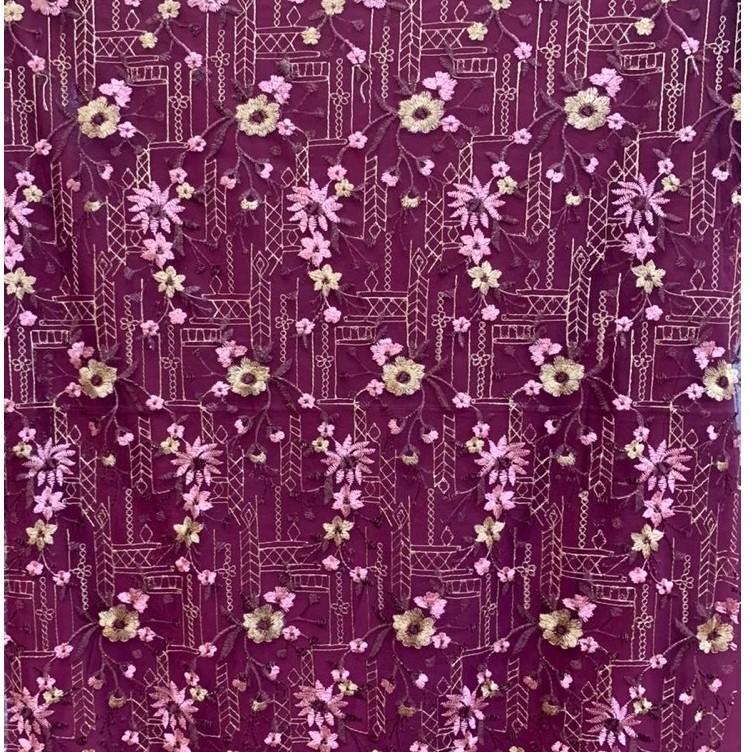Brokat Tulle Bunga etnic 41 by Qonita Textile