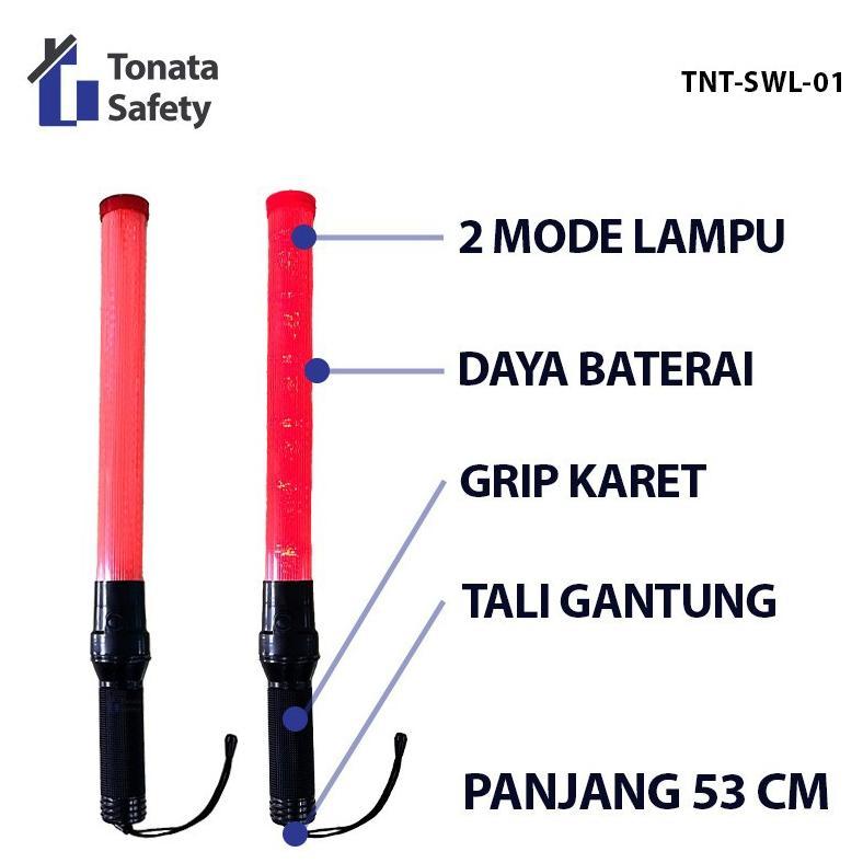 TONGKAT LALU LINTAS LAMPU POLISI STICK WARNING LIGHT 53CM