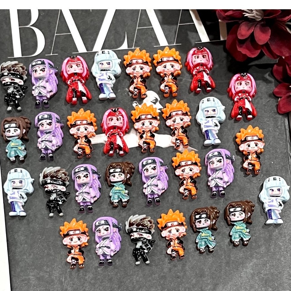 clay / resin naruto isi 100 pcs