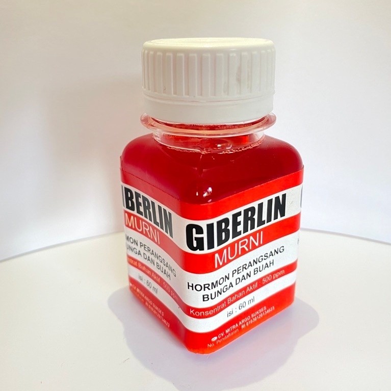 ZPT Giberelin 60 ml - Murni 500 ppm, Merangsang Pembungaan & Pembuahan Tanaman