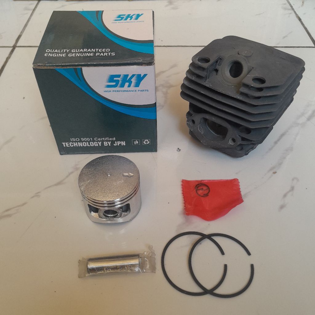 5800 Cylinder Silinder Block Blok Boring Puring Assy Komplit Mesin Chainsaw Kecil 22" Inchi Sinso Se