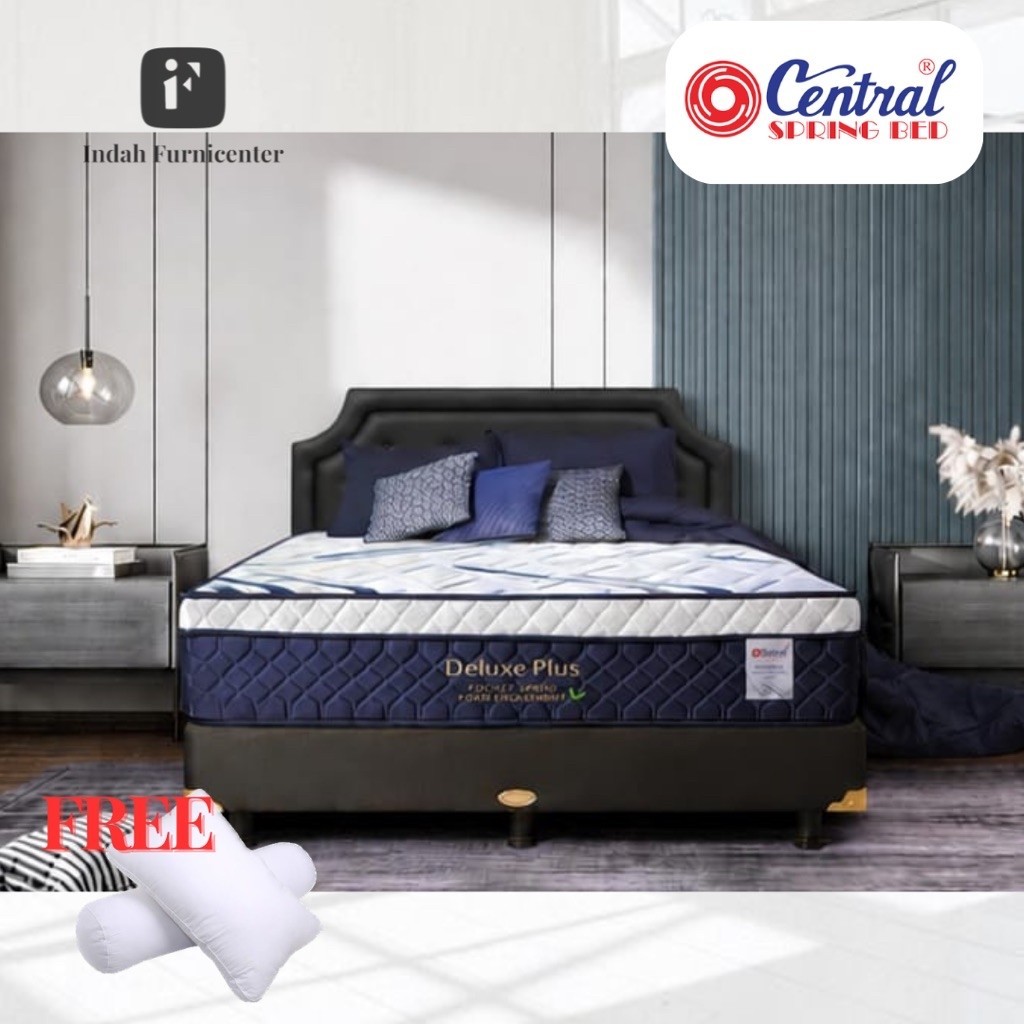 kasur spring bed central deluxe plus top matress 90x200 120x200 160x200 180x200 90 120 160 180 x 200