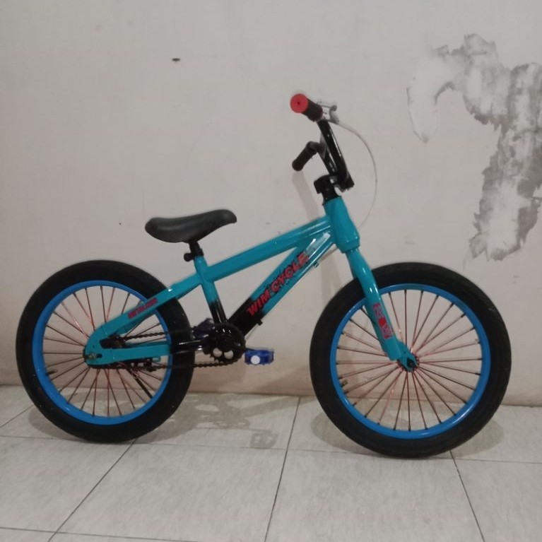 SEPEDA ANAK COWOK WIMCYCLE BEKAS UKURAN 18 TERMURAH / SEPEDA ANAK COWOK SECOND SIZE 18 MURAH